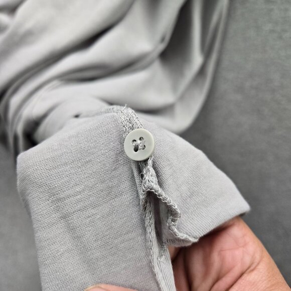 Tesla Men Shirt 2XL Gray Logo Embroidered Short Sleeve - Picture 8 of 10